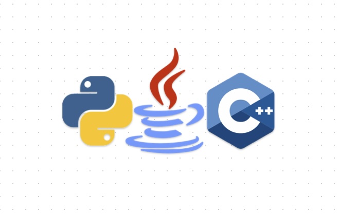 Python, Java, C++ logo