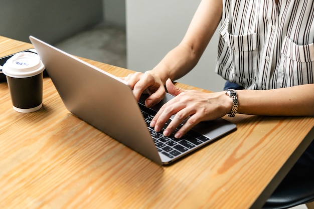 man working on a laptop